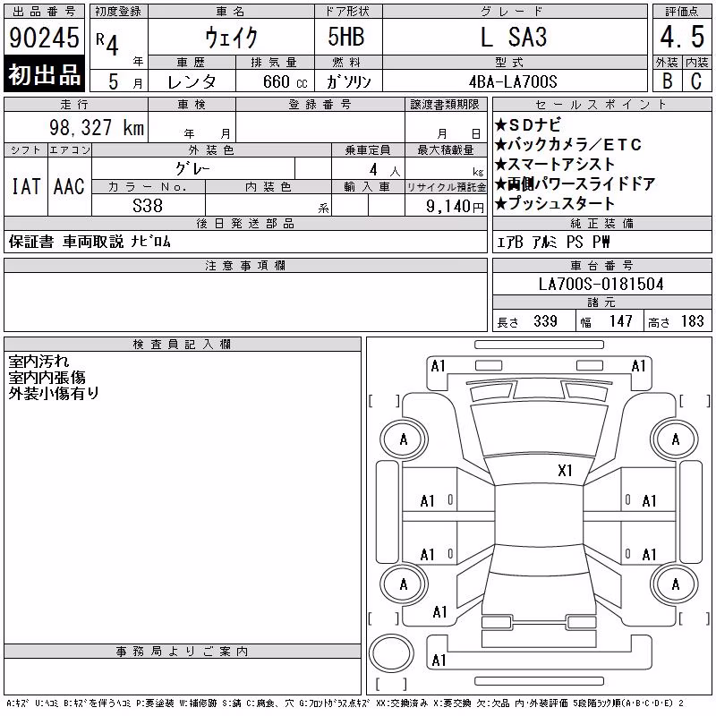 DAIHATSU WAKE