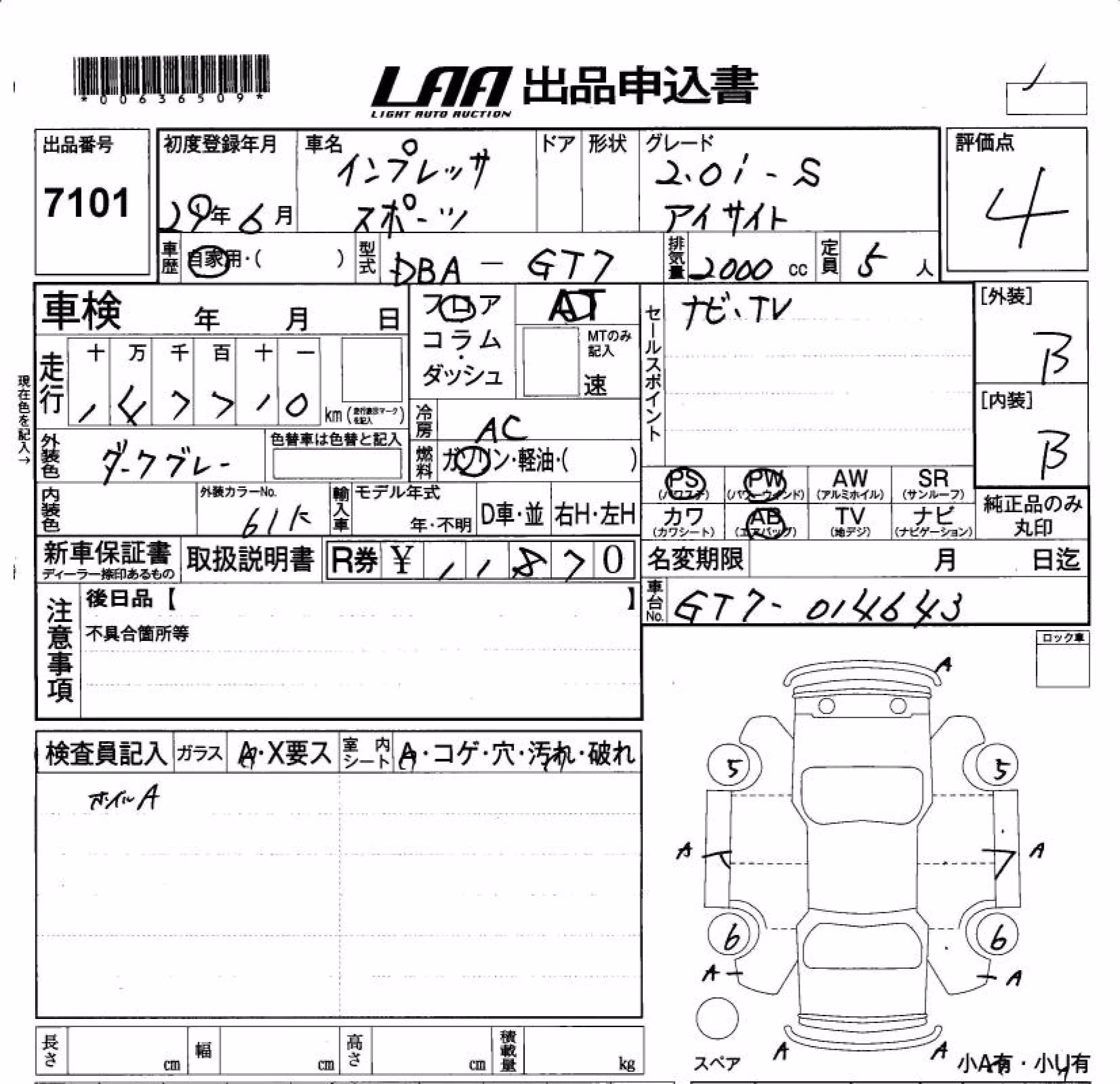 SUBARU XV