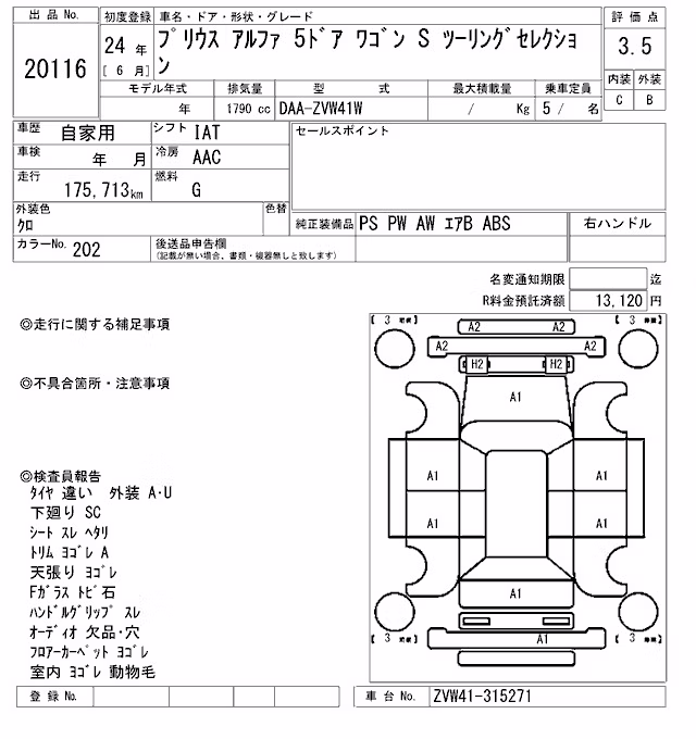 TOYOTA PRIUS ALPHA