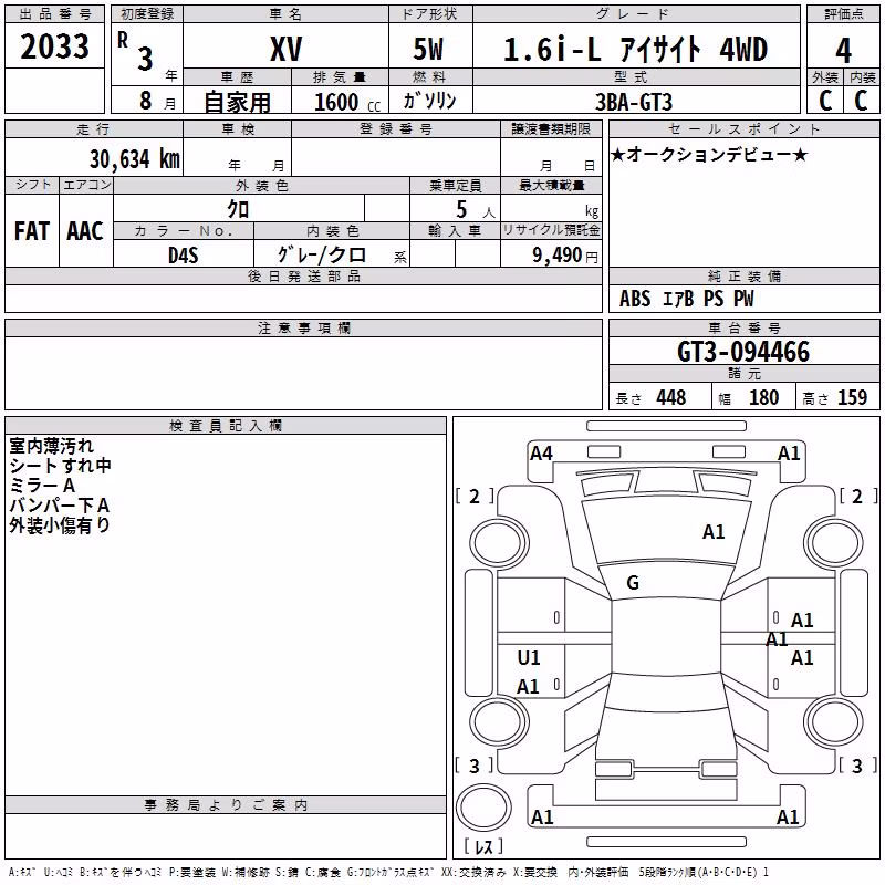 SUBARU XV