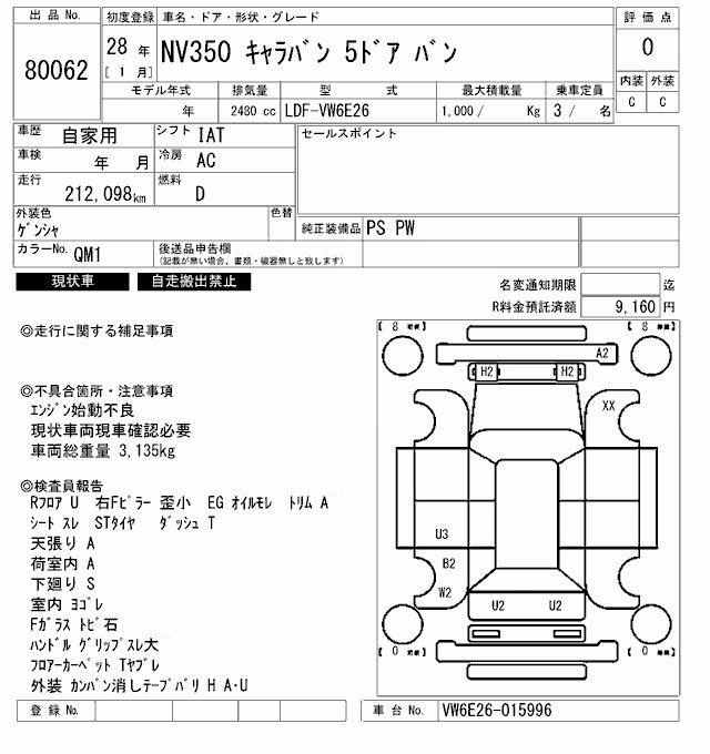 NISSAN NV350 CARAVAN