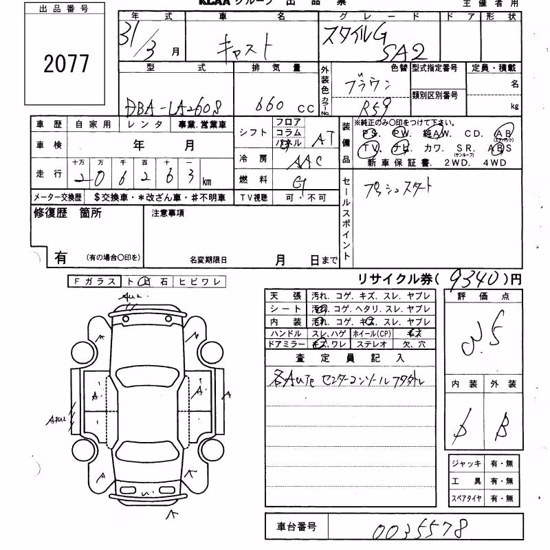DAIHATSU CAST