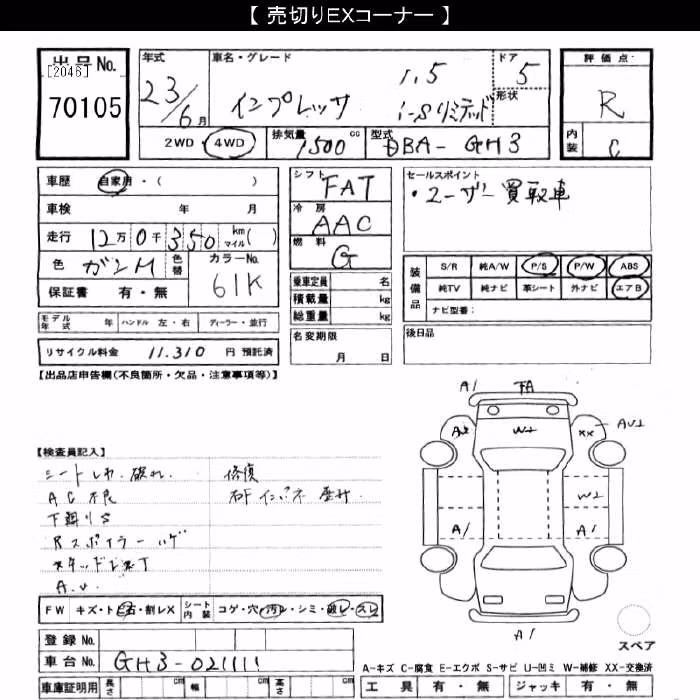 SUBARU IMPREZA