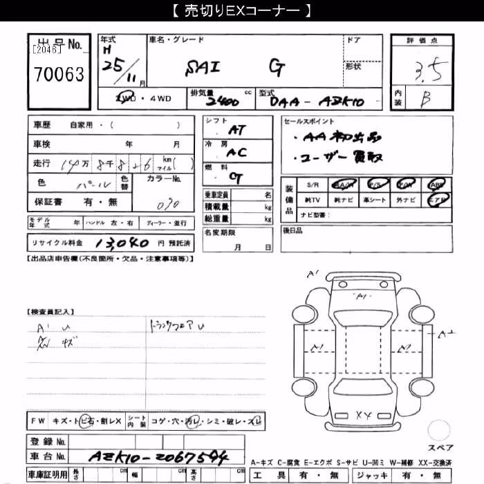 TOYOTA SAI
