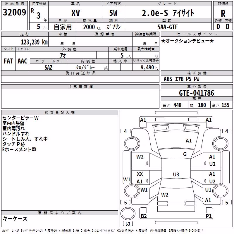 SUBARU XV