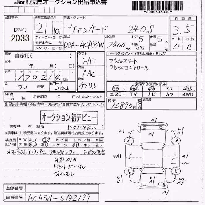 TOYOTA VANGUARD