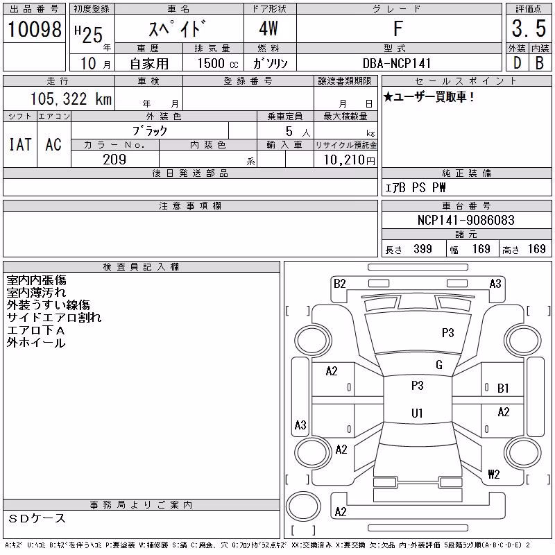 TOYOTA SPADE