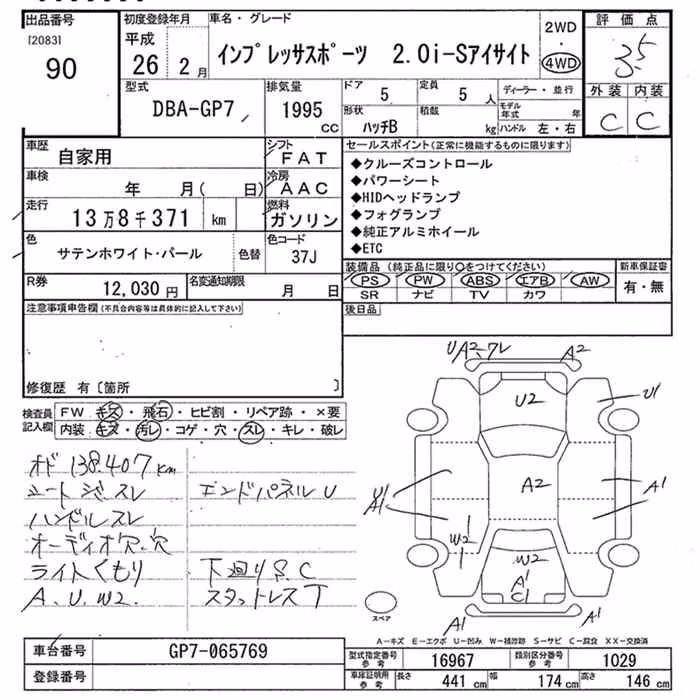 SUBARU XV