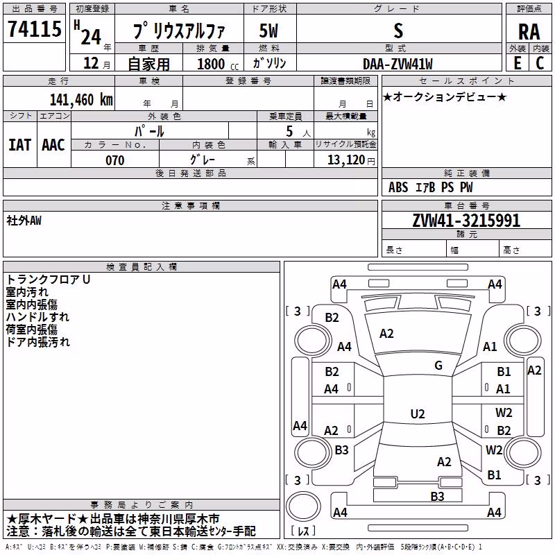 TOYOTA PRIUS ALPHA