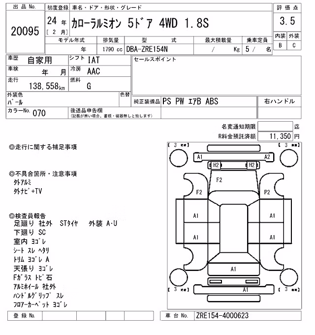 TOYOTA COROLLA RUMION
