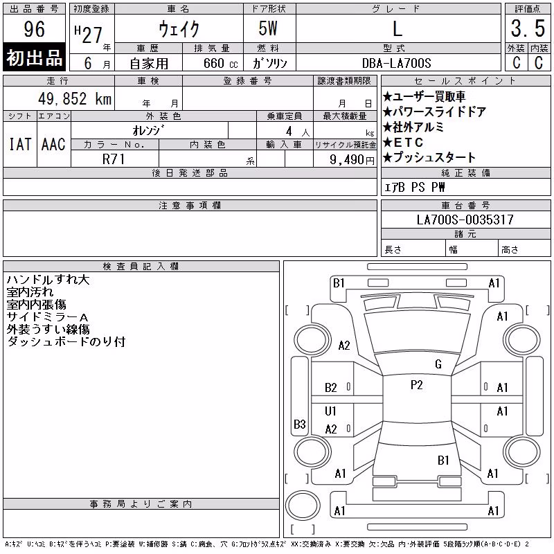 DAIHATSU WAKE