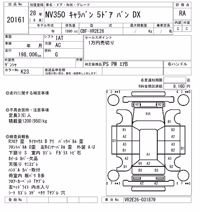 NISSAN NV350 CARAVAN