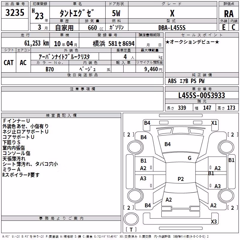 DAIHATSU TANTO EXE