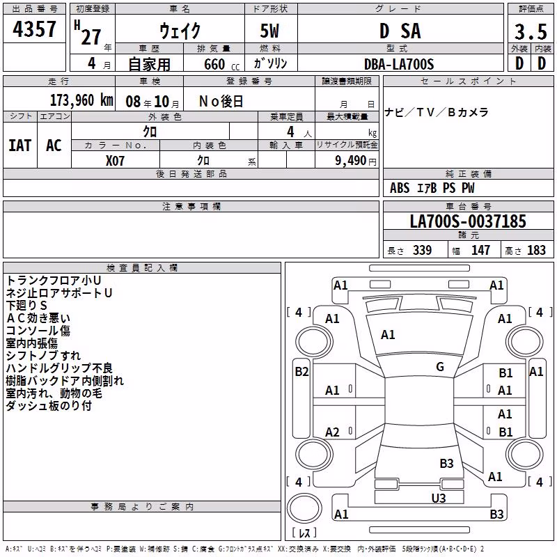 DAIHATSU WAKE