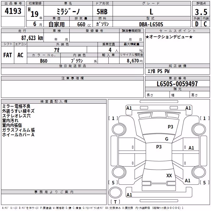 DAIHATSU MIRA GINO