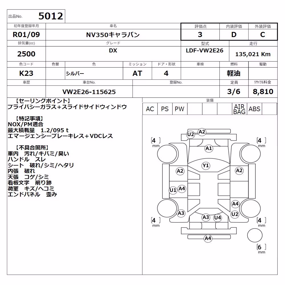 NISSAN NV350 CARAVAN