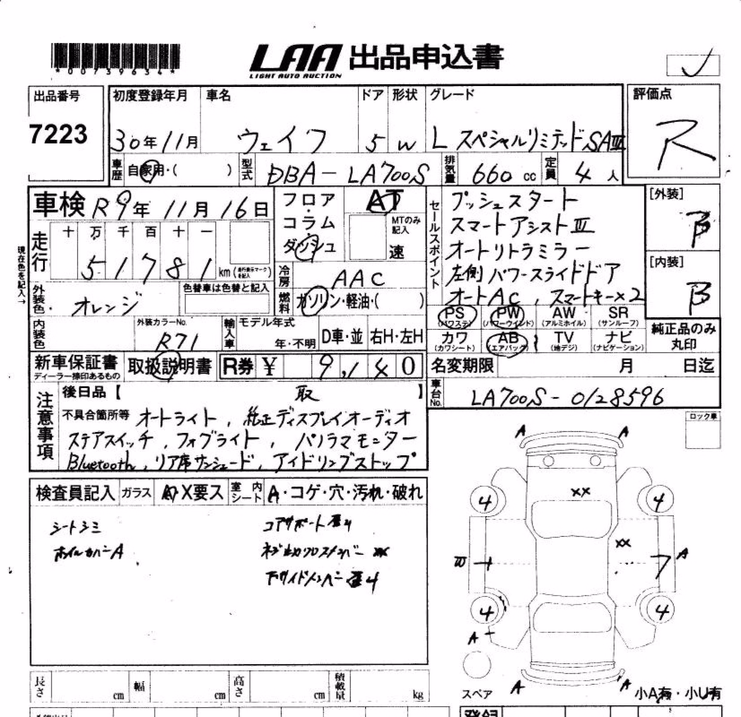 DAIHATSU WAKE