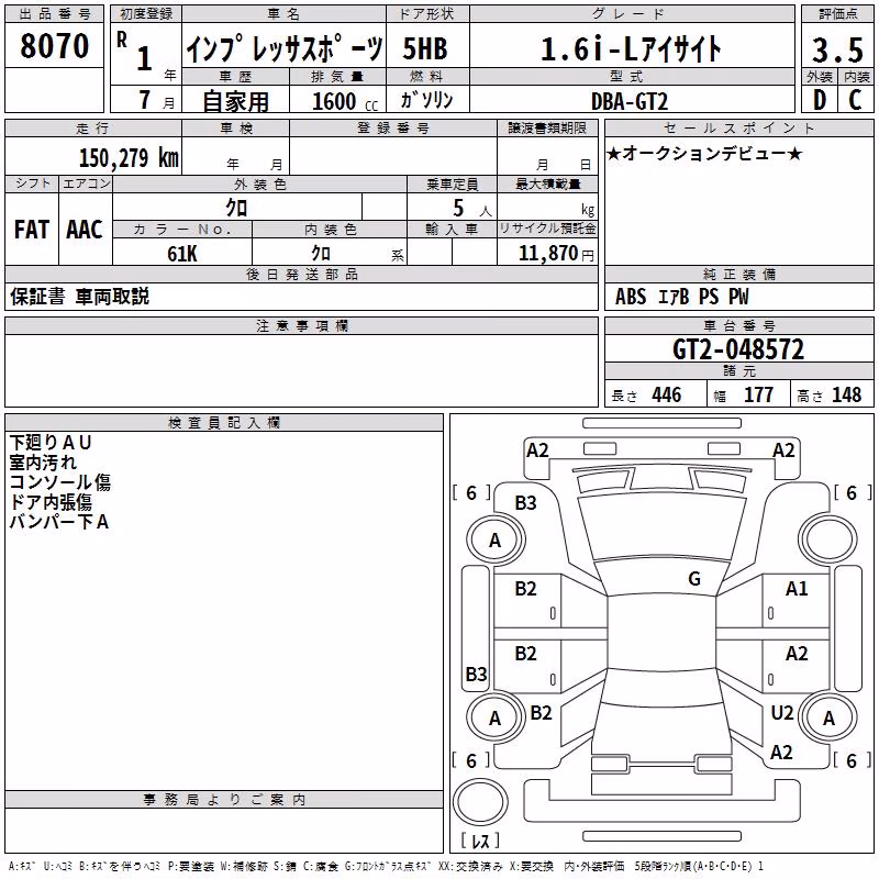 SUBARU IMPREZA