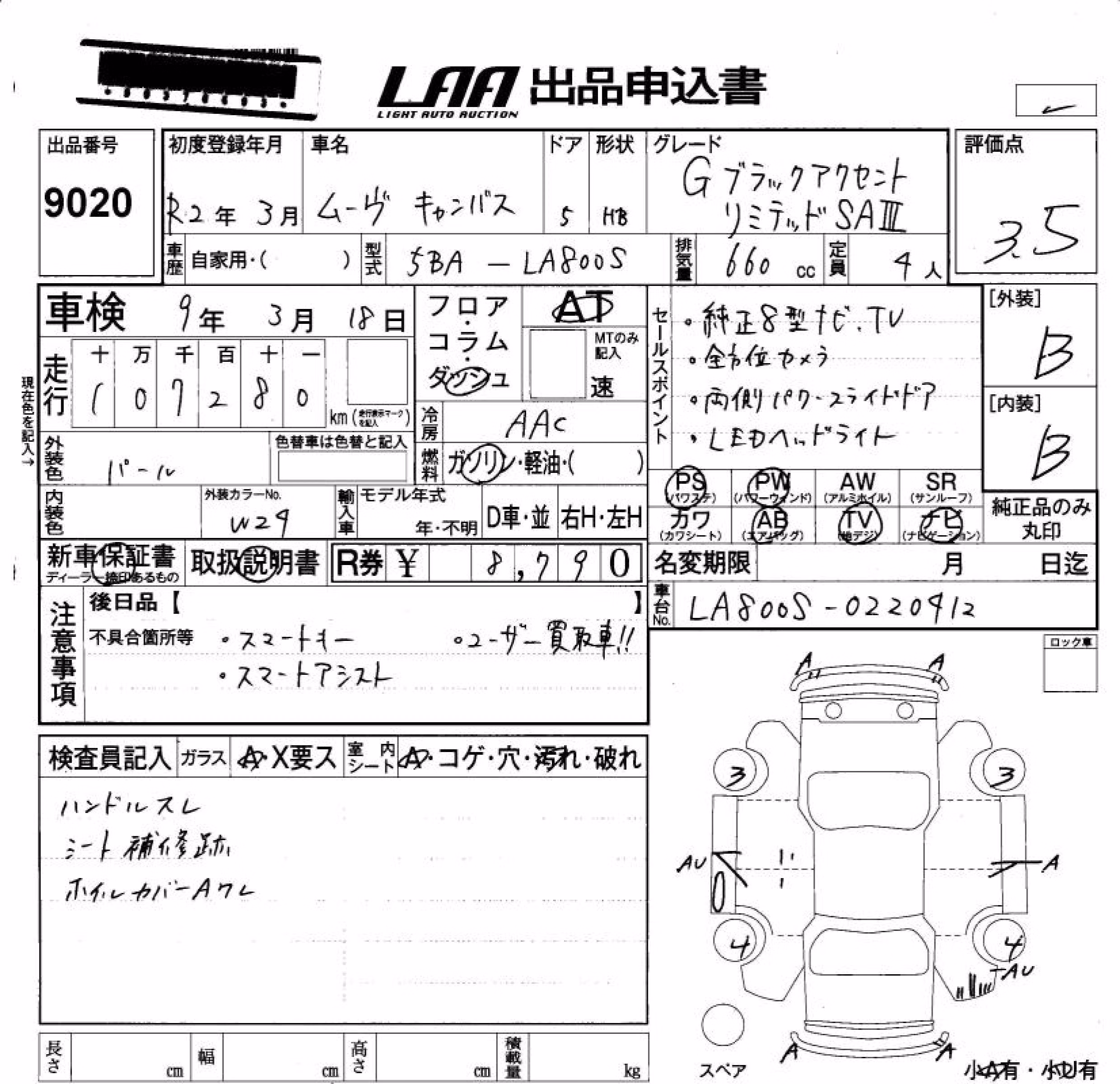 DAIHATSU MOVE CANBUS