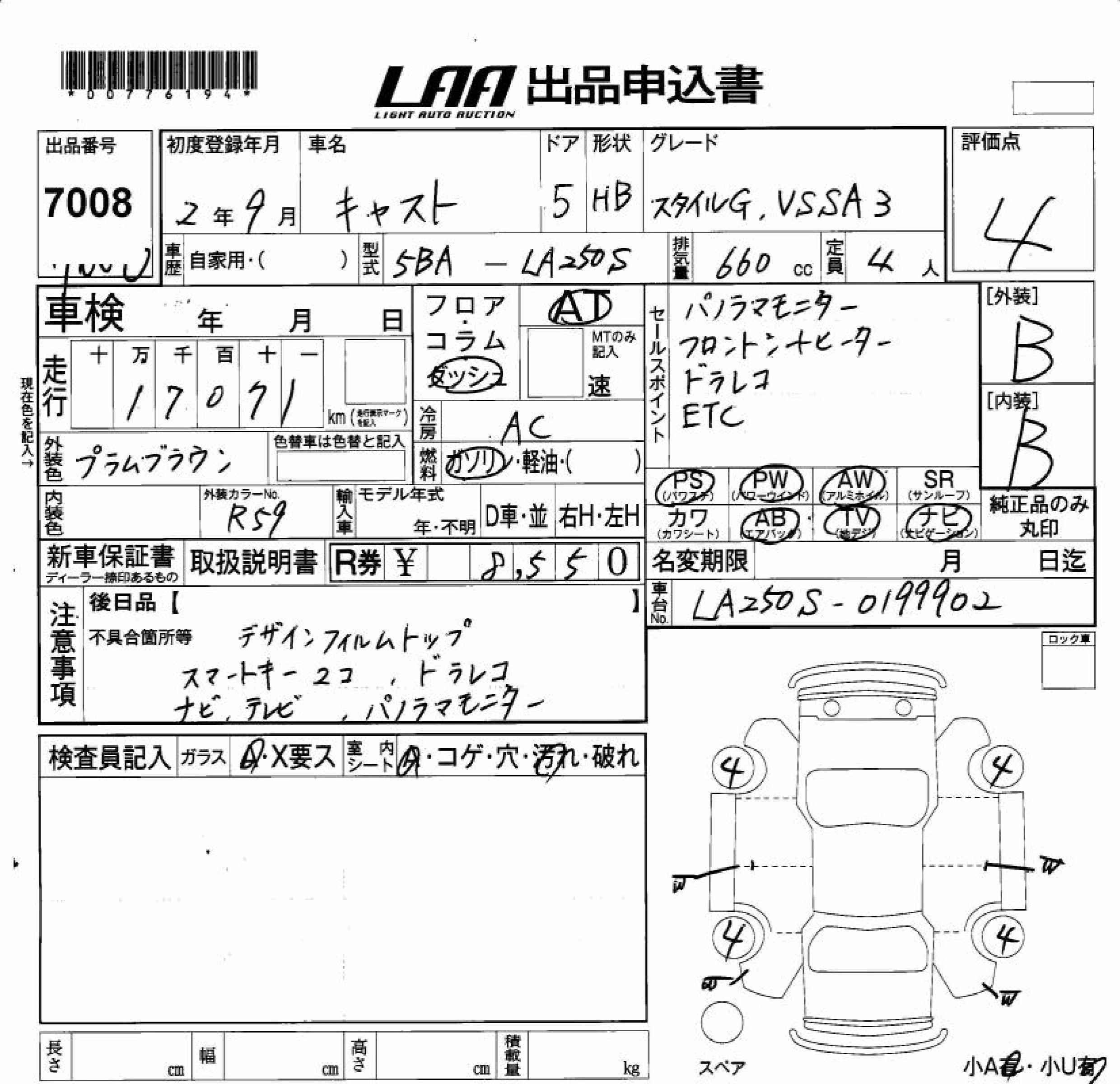 DAIHATSU CAST