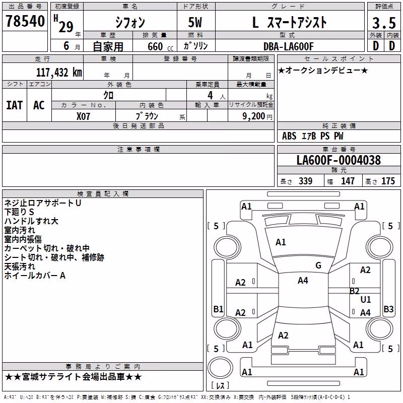 SUBARU CHIFFON