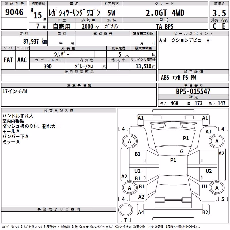 SUBARU LEGACY