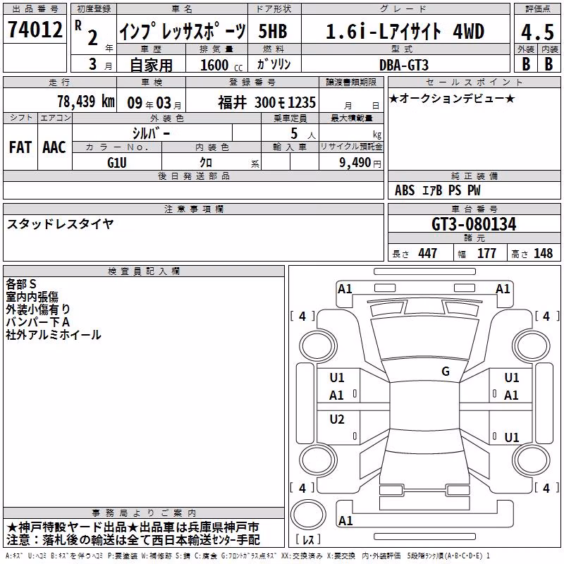 SUBARU XV