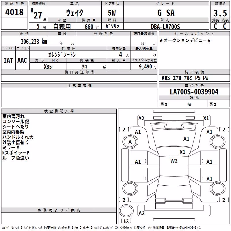 DAIHATSU WAKE