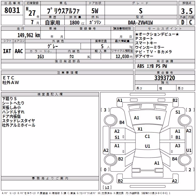 TOYOTA PRIUS ALPHA