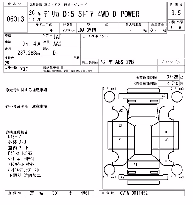 MITSUBISHI DELICA D:5