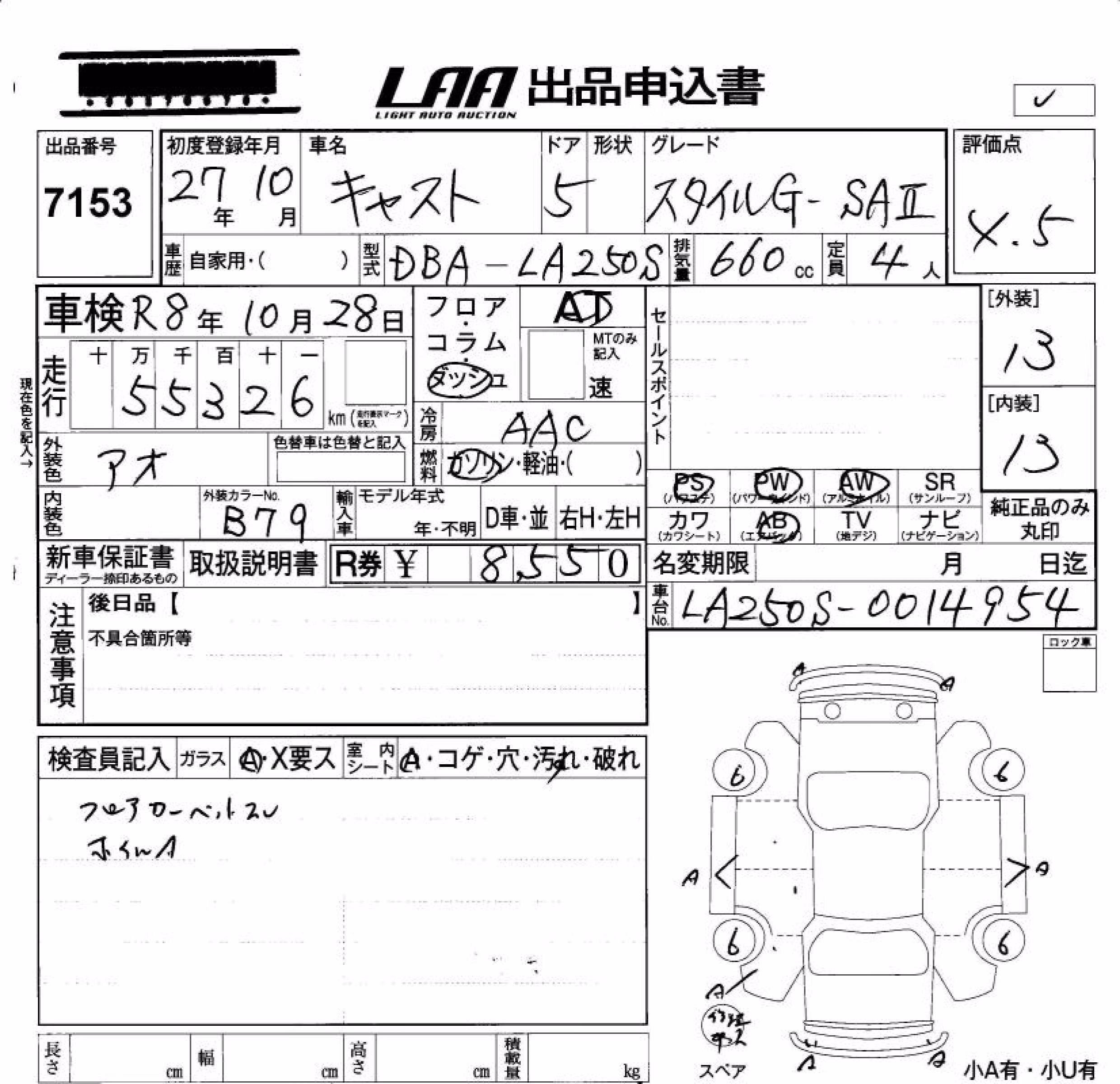 DAIHATSU CAST