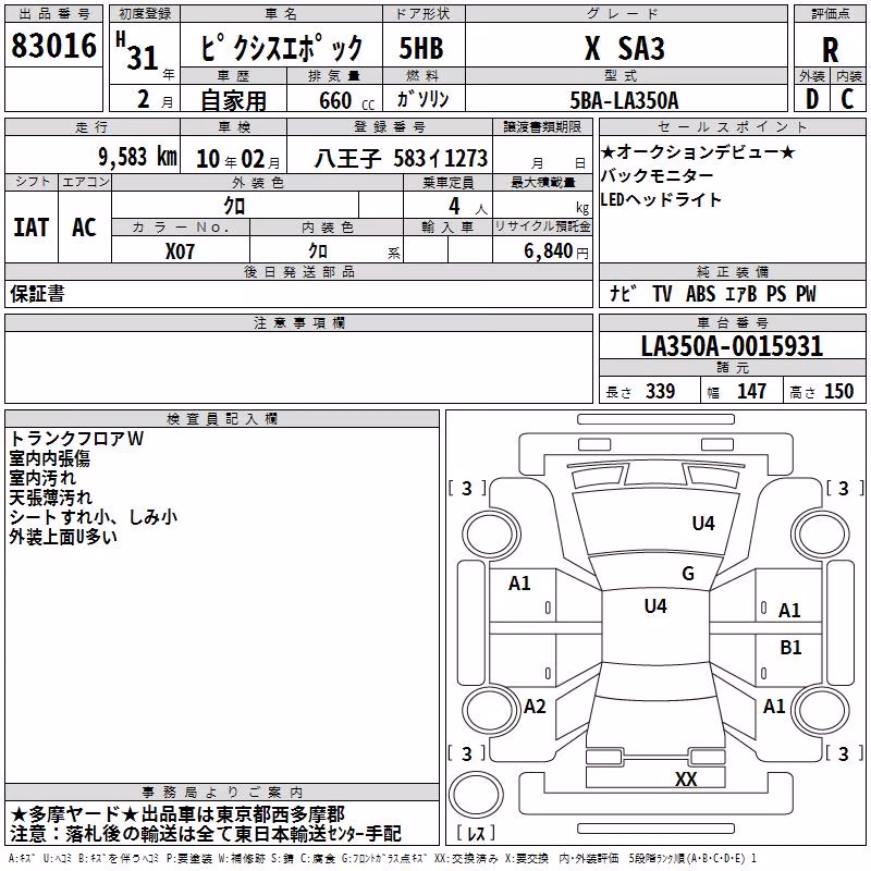 TOYOTA PIXIS EPOCH