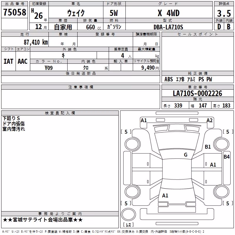 DAIHATSU WAKE
