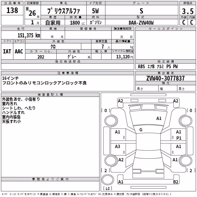 TOYOTA PRIUS ALPHA