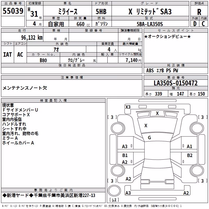 DAIHATSU MIRA E:S