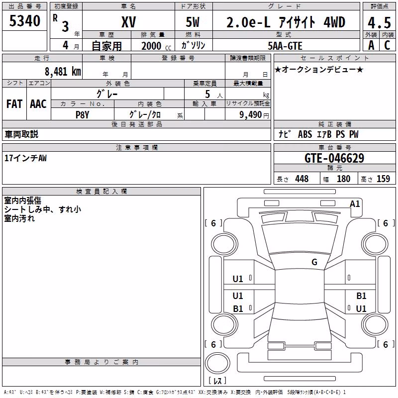 SUBARU XV
