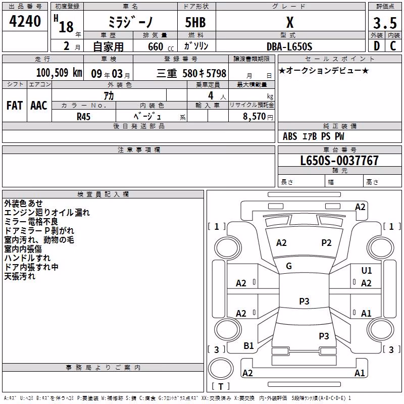 DAIHATSU MIRA GINO