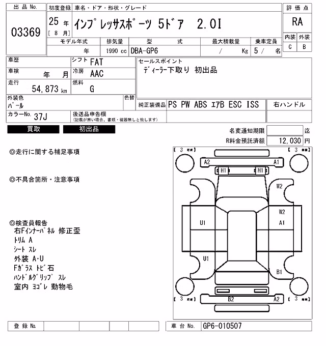 SUBARU IMPREZA
