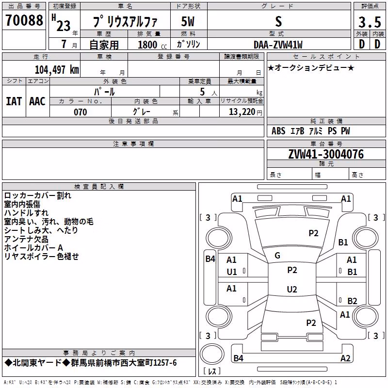 TOYOTA PRIUS ALPHA