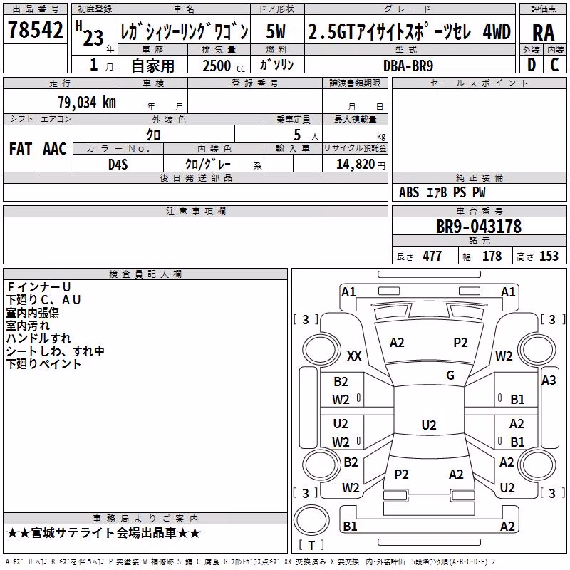 SUBARU LEGACY