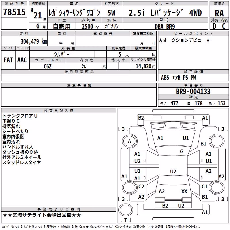 SUBARU LEGACY