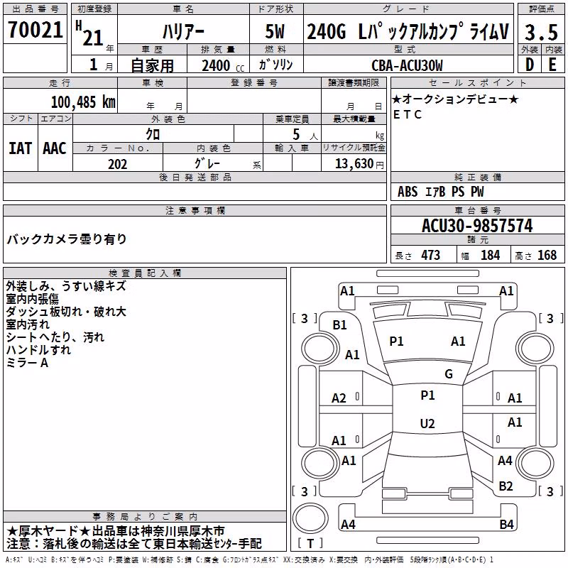 TOYOTA HARRIER