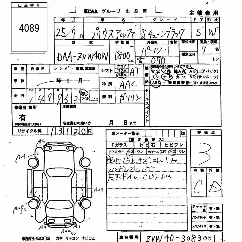 TOYOTA PRIUS ALPHA