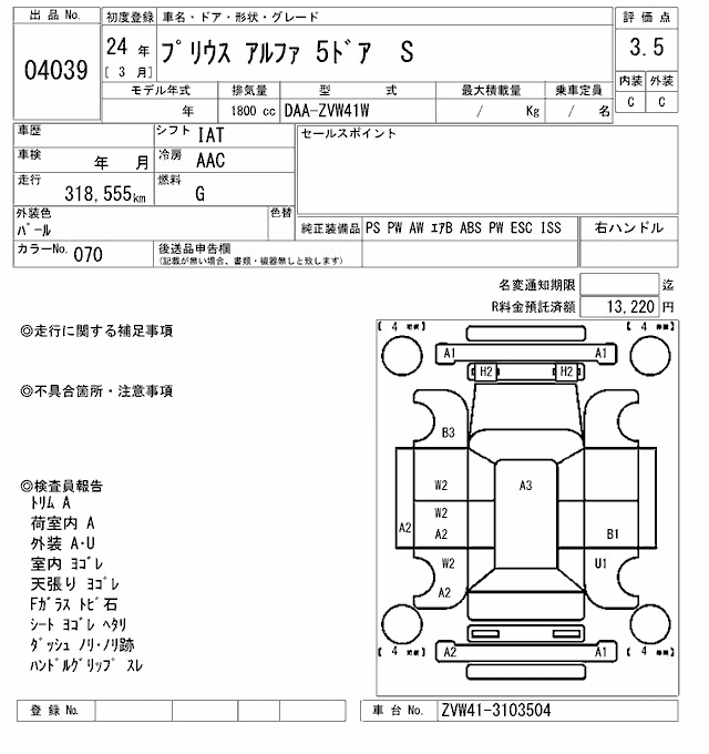 TOYOTA PRIUS ALPHA