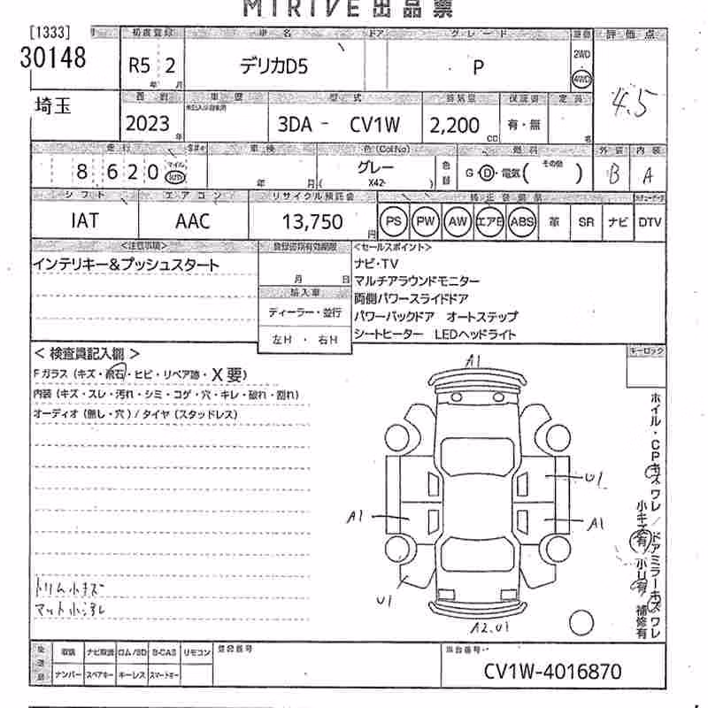 MITSUBISHI DELICA D:5