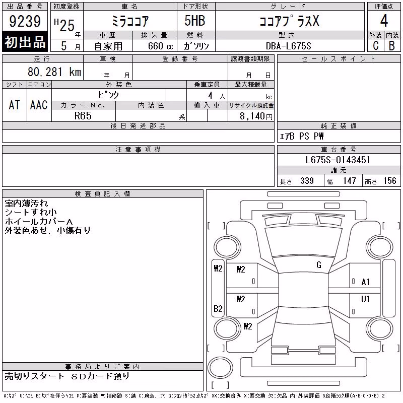 DAIHATSU MIRA COCOA
