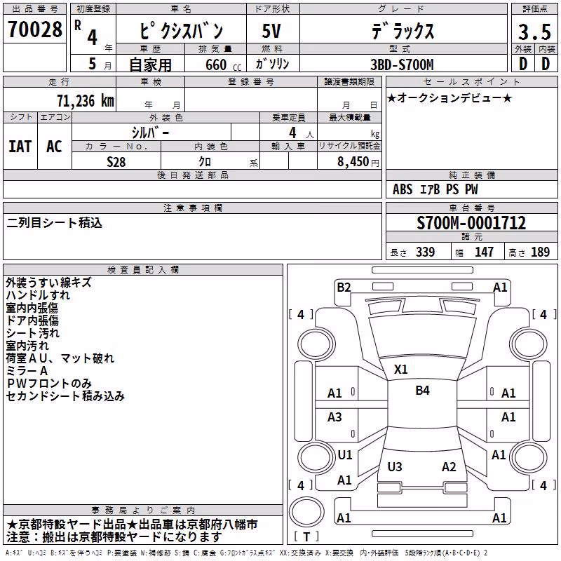 TOYOTA PIXIS VAN