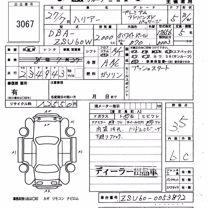 TOYOTA HARRIER