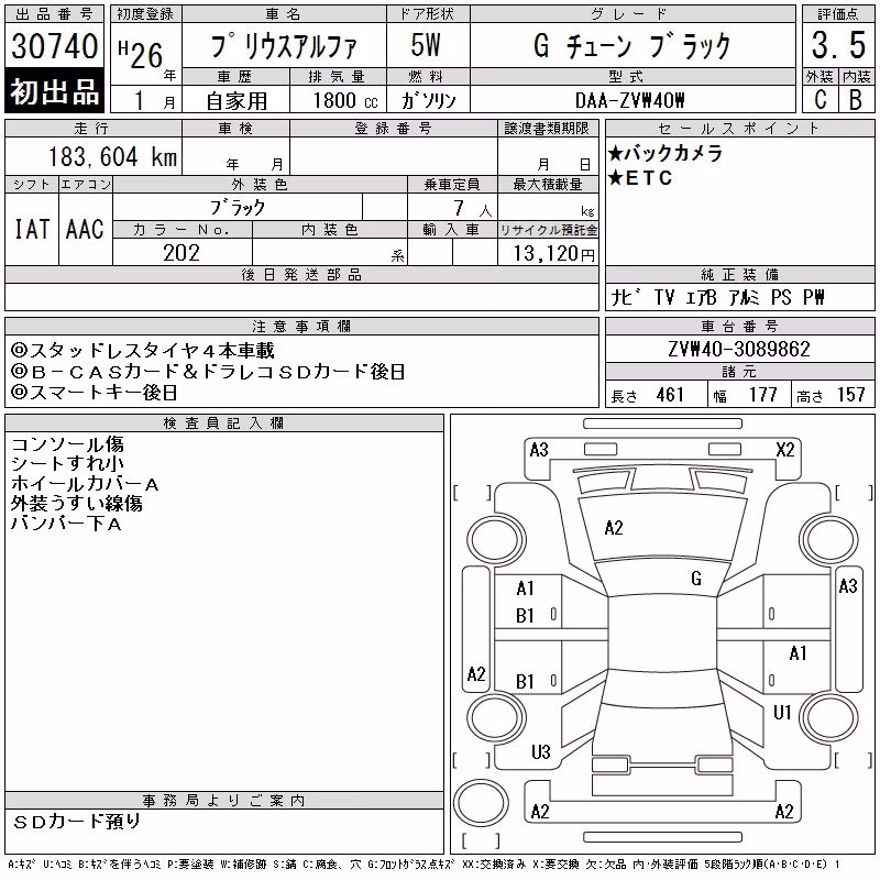 TOYOTA PRIUS ALPHA