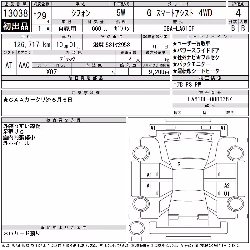 SUBARU CHIFFON